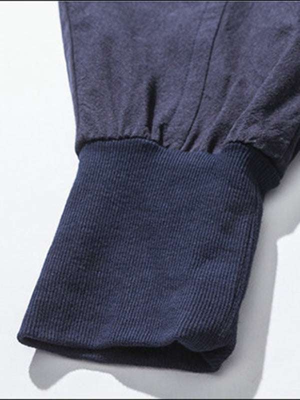 Chic Linen Hip Hop Trousers for Men - Breathable Cotton Blend Casual Pants in Solid Colors - MENLL