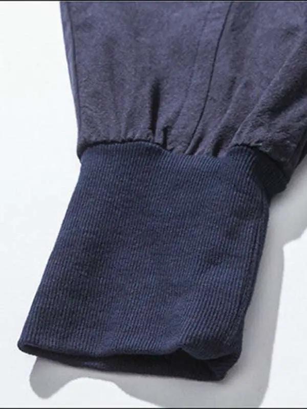Chic Linen Hip Hop Trousers for Men - Breathable Cotton Blend Casual Pants in Solid Colors - MENLL