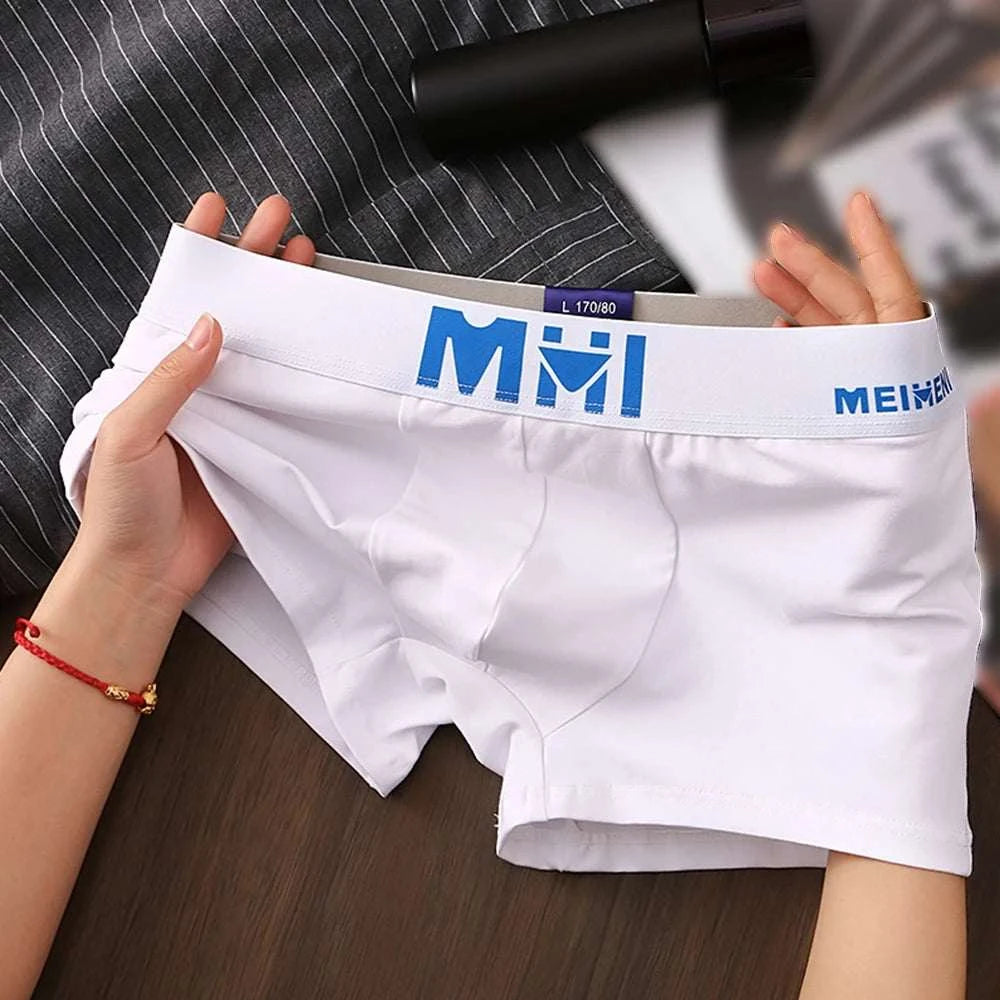 Ultimate Comfort Men's Cotton Boxer Briefs with Breathable Design - MENLL