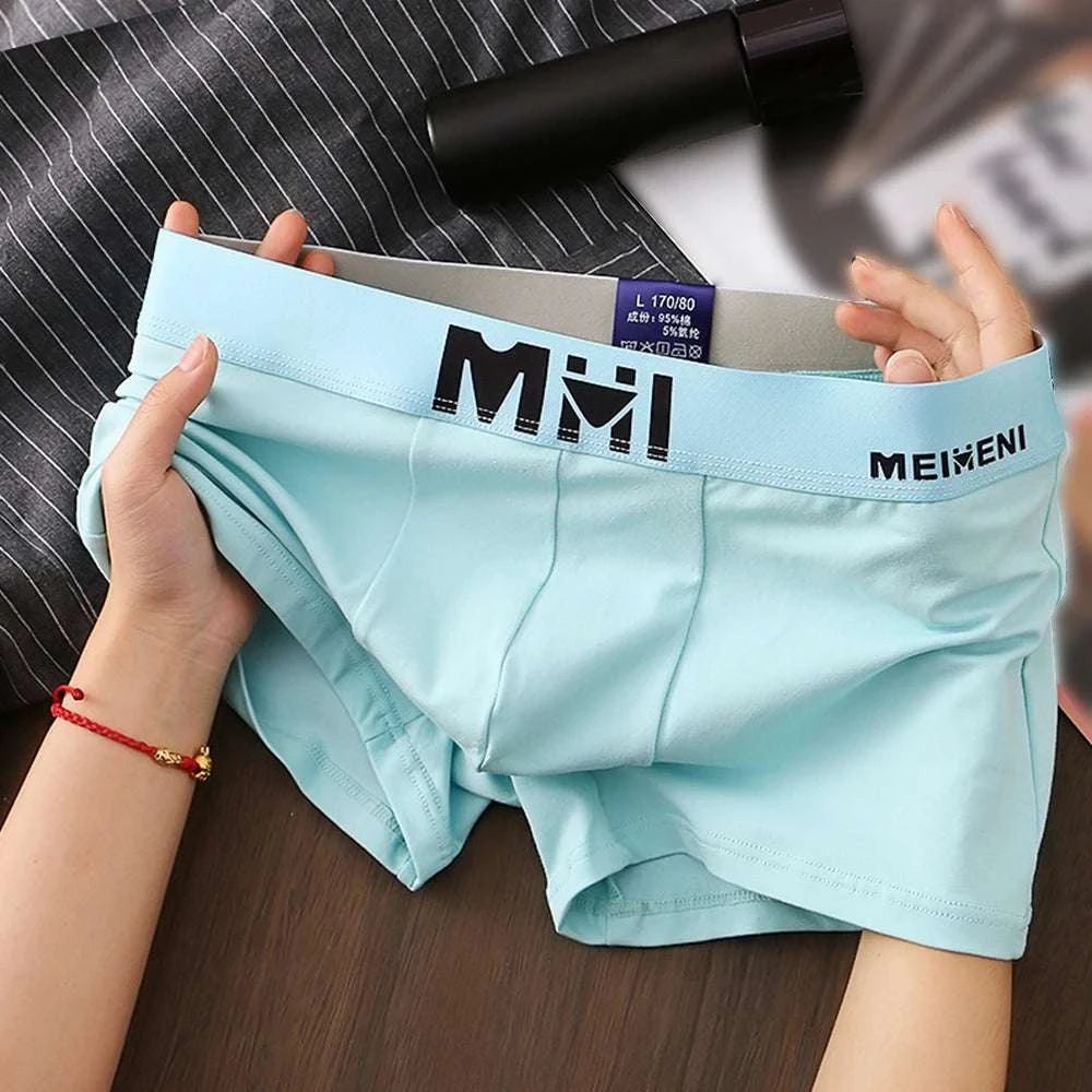 Ultimate Comfort Men's Cotton Boxer Briefs with Breathable Design - MENLL