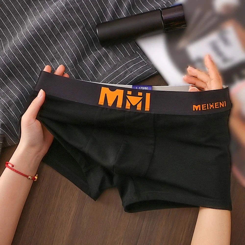 Ultimate Comfort Men's Cotton Boxer Briefs with Breathable Design - MENLL