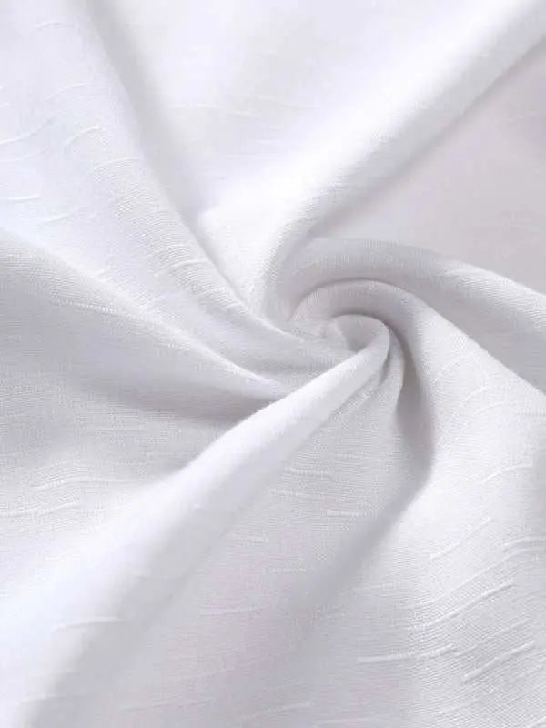 Chic Men's Casual Short Sleeve Stand Collar Shirt for Effortless Style - MENLL