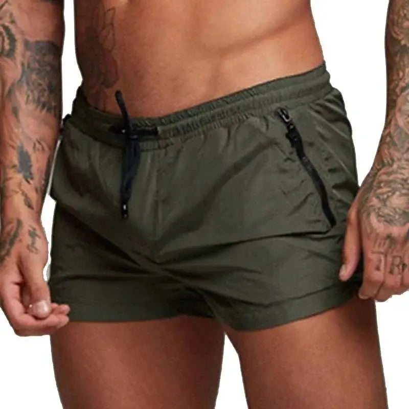 Mens Swim Trunks with Zipper Pockets Mesh Liner Summer Beach Board Shorts Quick Dry Swimming Bathing Suit Swimsuit Swimwear - MENLL