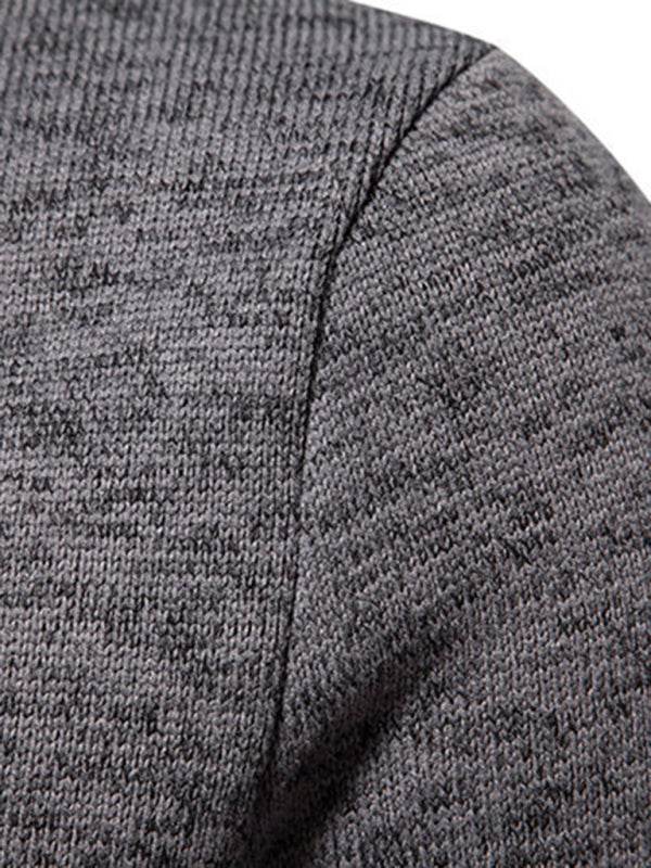 Chic British High-Neck Warmth: Casual Pile Collar Top for Effortless Style - MENLL