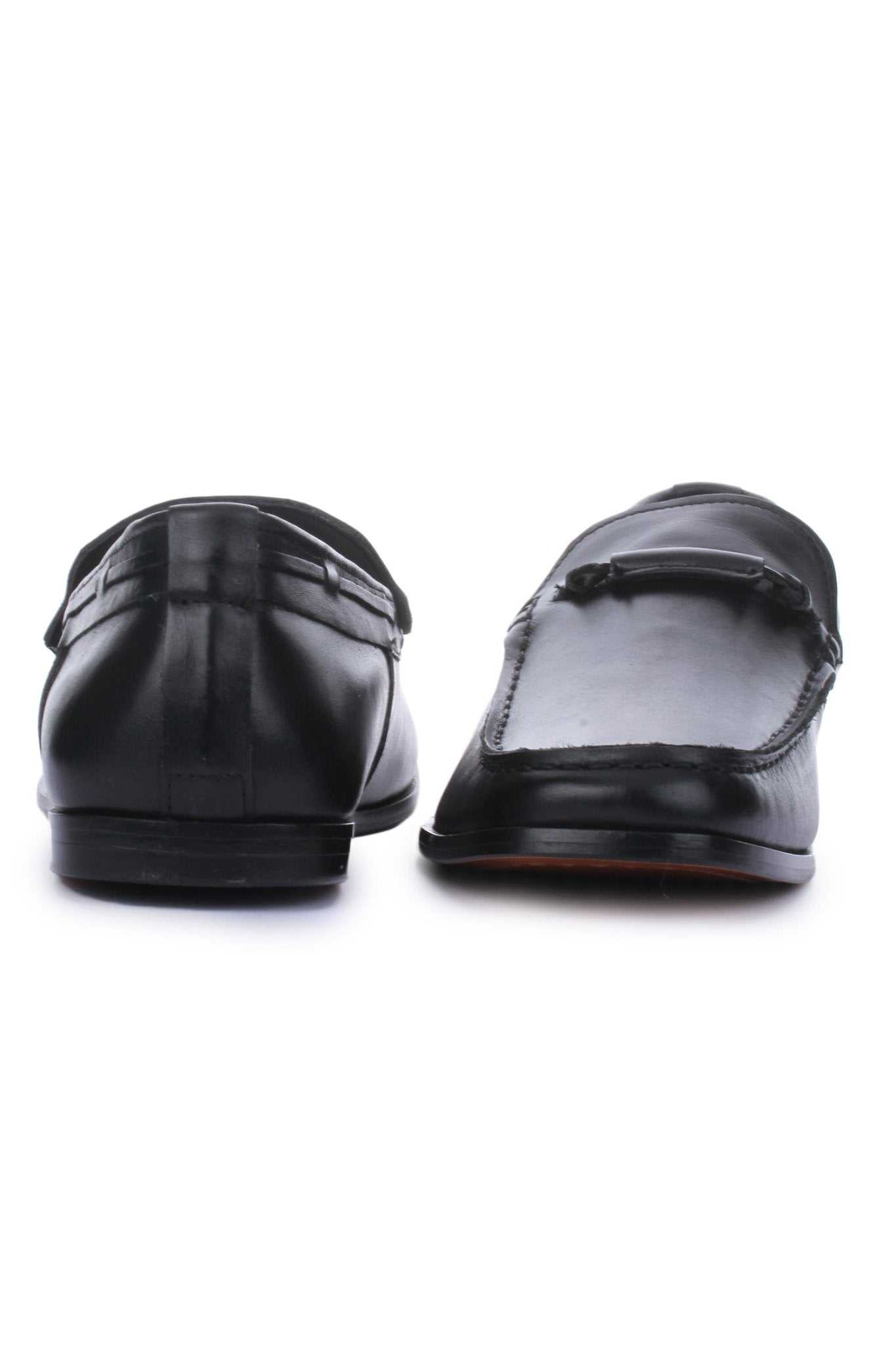 Men's Leather Moccasin Toe Business Loafers - MENLL