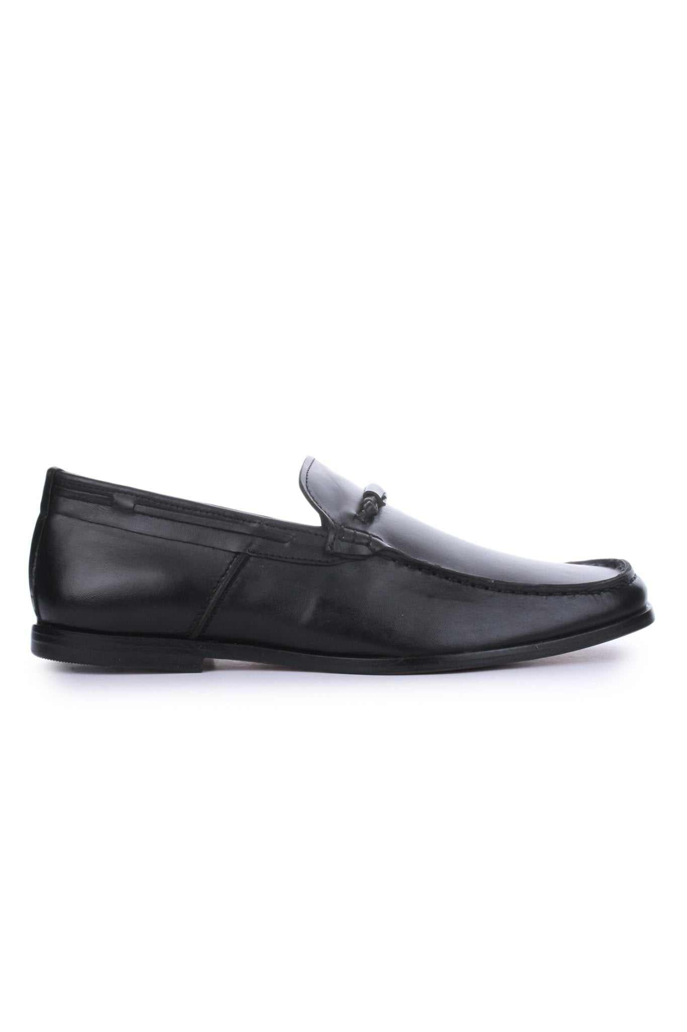 Men's Leather Moccasin Toe Business Loafers - MENLL