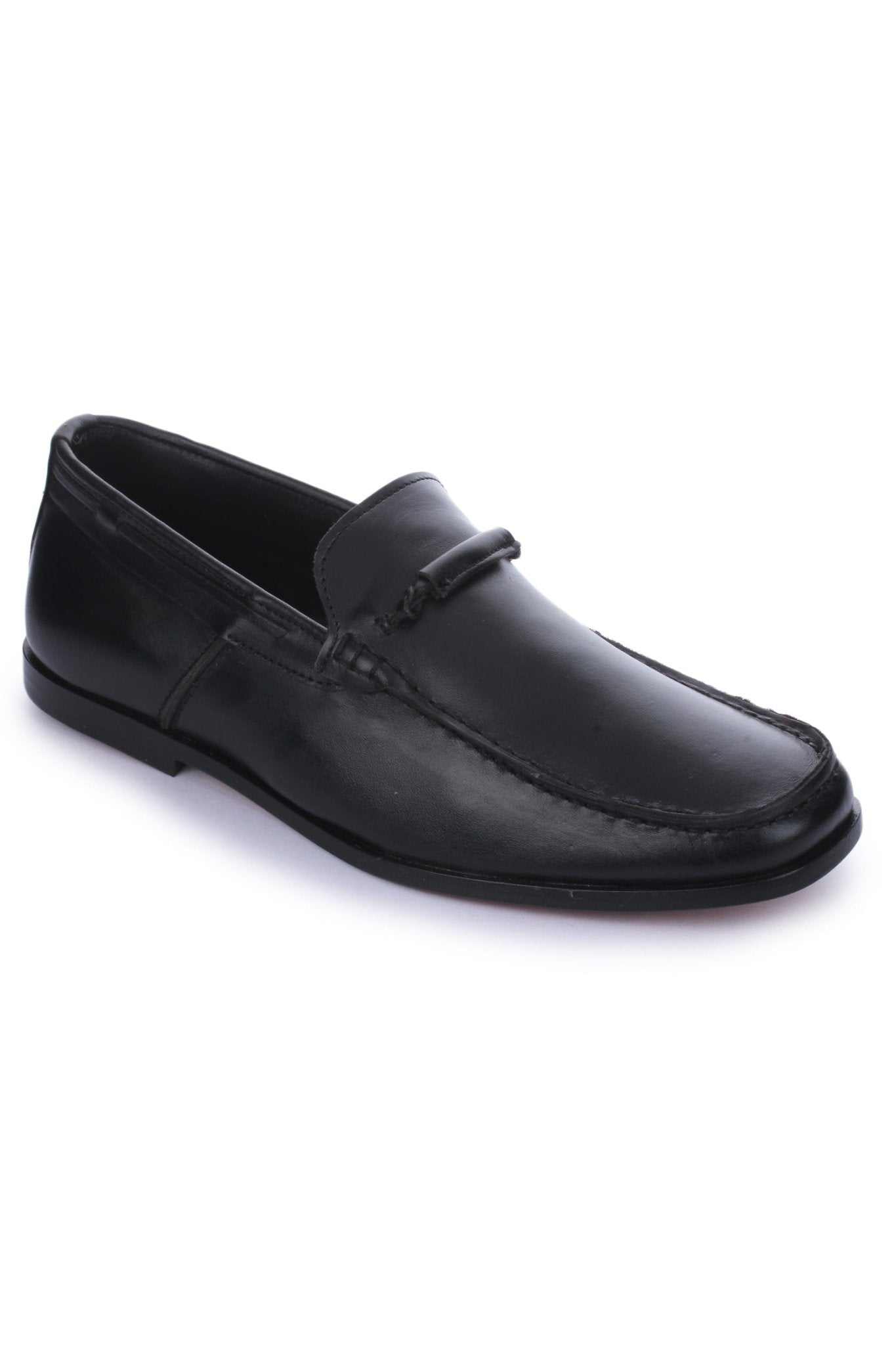 Men's Leather Moccasin Toe Business Loafers - MENLL