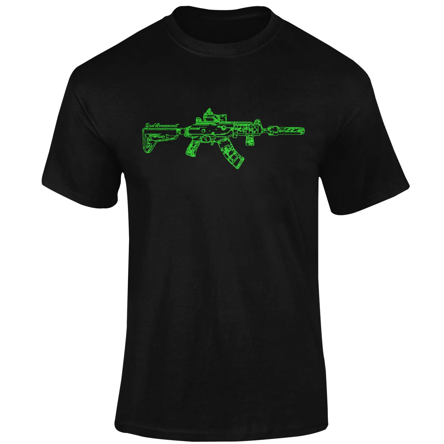 T-Shirt - Galil Scribble Suppressed - Graphic Tee 2nd Armament Apparel Co.