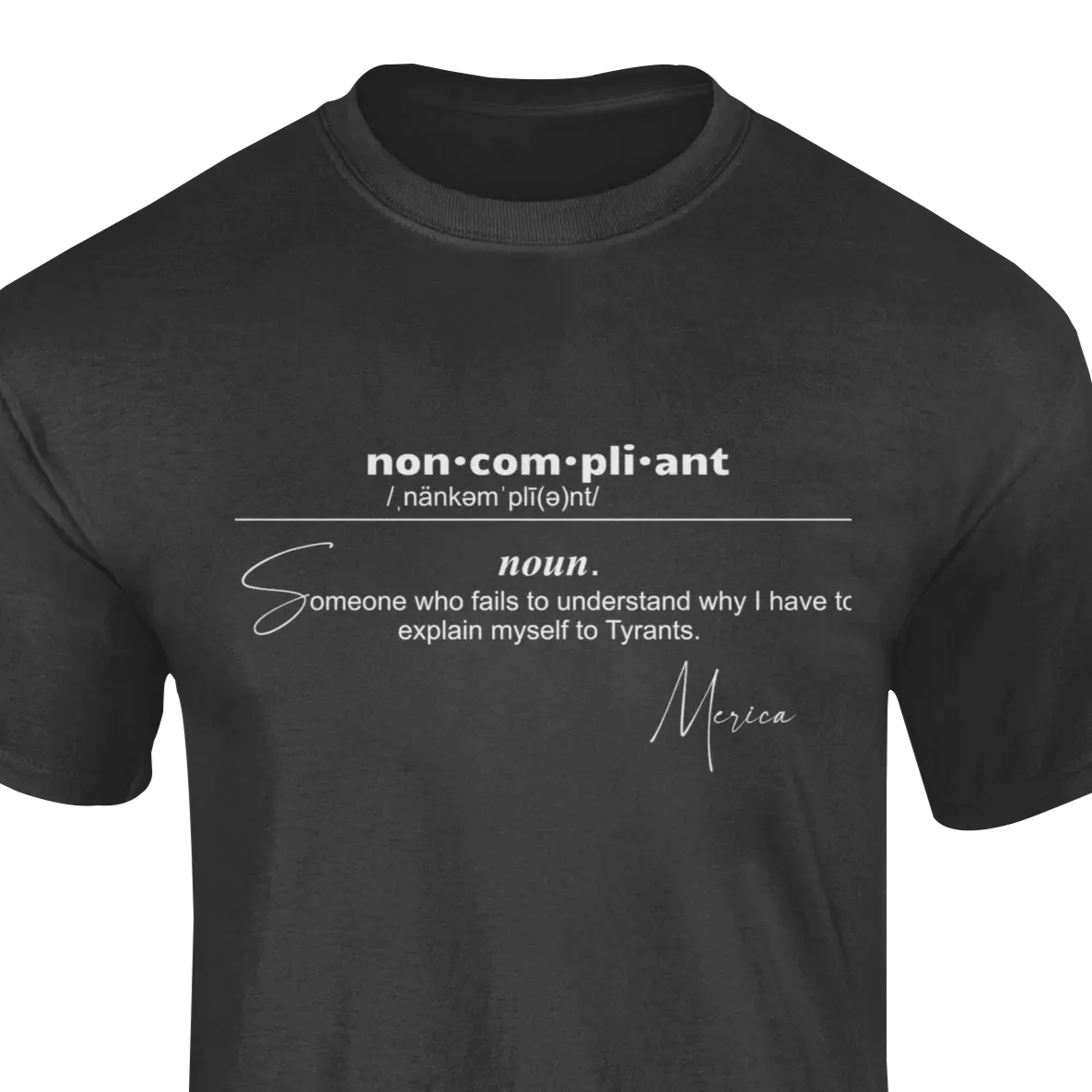 2nd Armament Apparel Co. Non-Compliance Graphic Men's Statement Tee - Protest Ready, Soft Fabric by 2nd Armament Apparel Co.