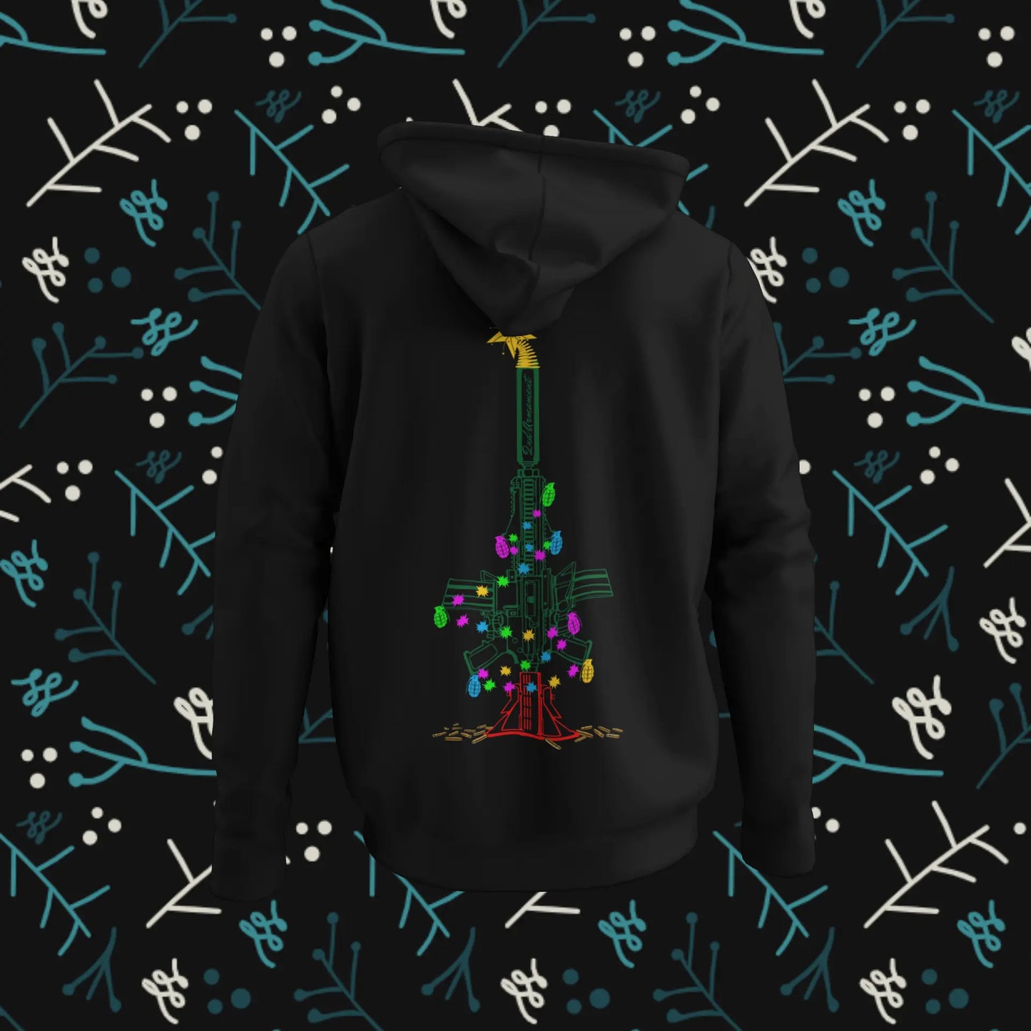 2nd Armament Christmas Graphic Unisex Hoodie Holiday Season Festive Apparel Cozy Warm by 2nd Armament Apparel Co.