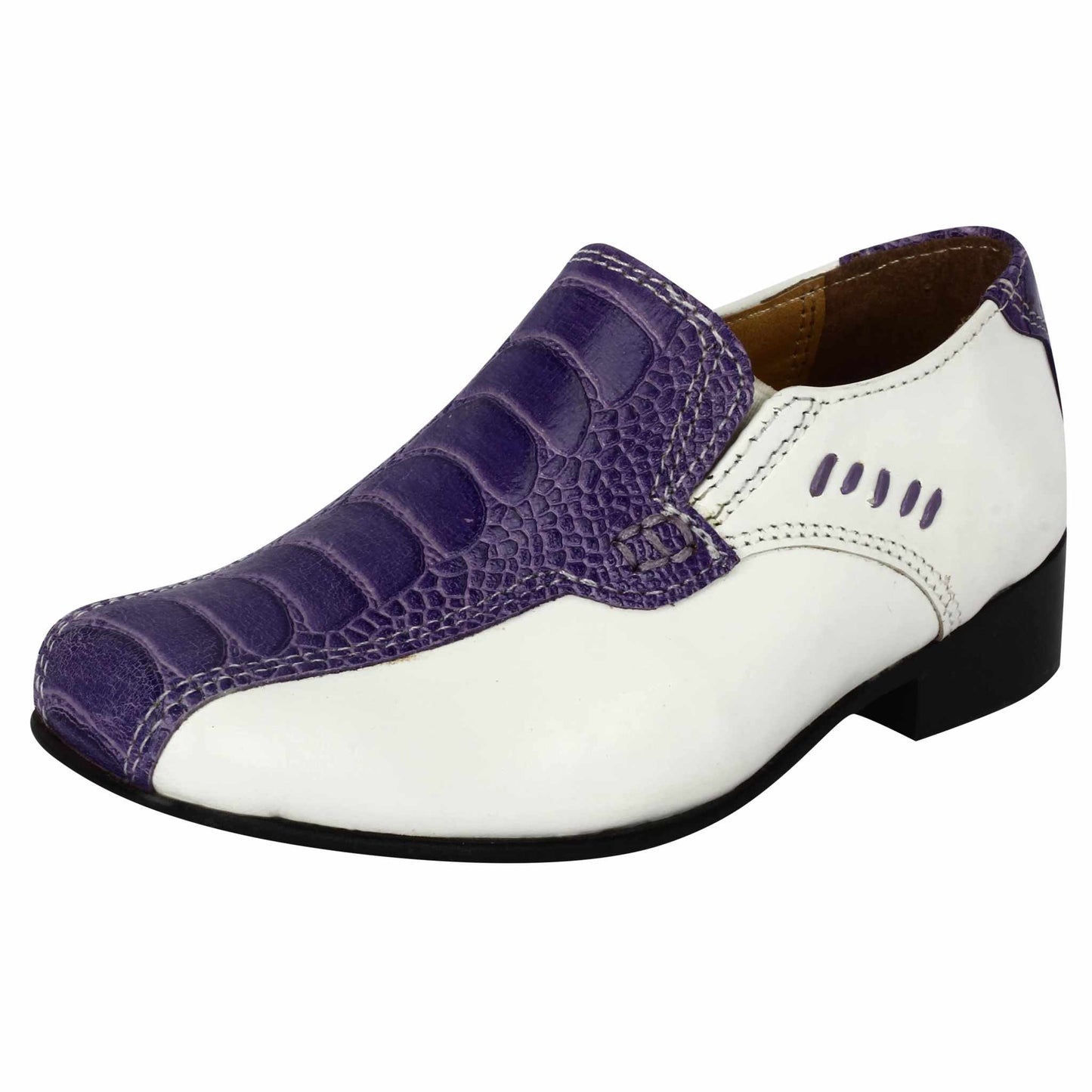 Junior Leather Loafers Dress Shoes - MENLL