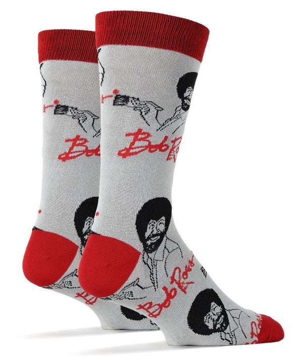 MENLL Bob Ross Socks Unisex Art Socks Crew Socks Comfy Gift Socks by MENLL