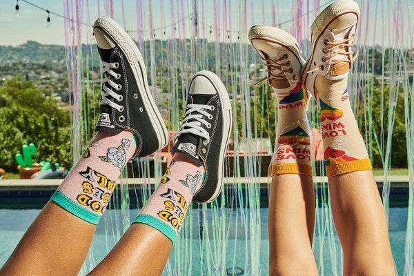 Clothing & Apparel - Premium Love Wins - Men's Cotton Crew Funny Socks - Clothing & Apparel | MENLL