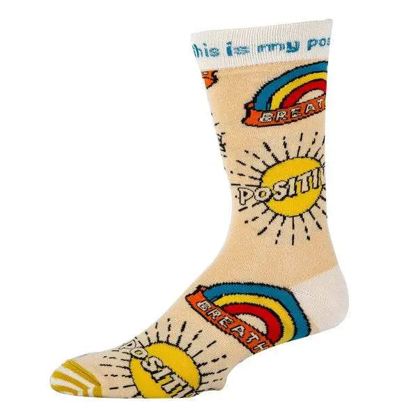 MENLL Cotton Crew Socks Men's Everyday Funny Sun Socks - Comfortable by MENLL