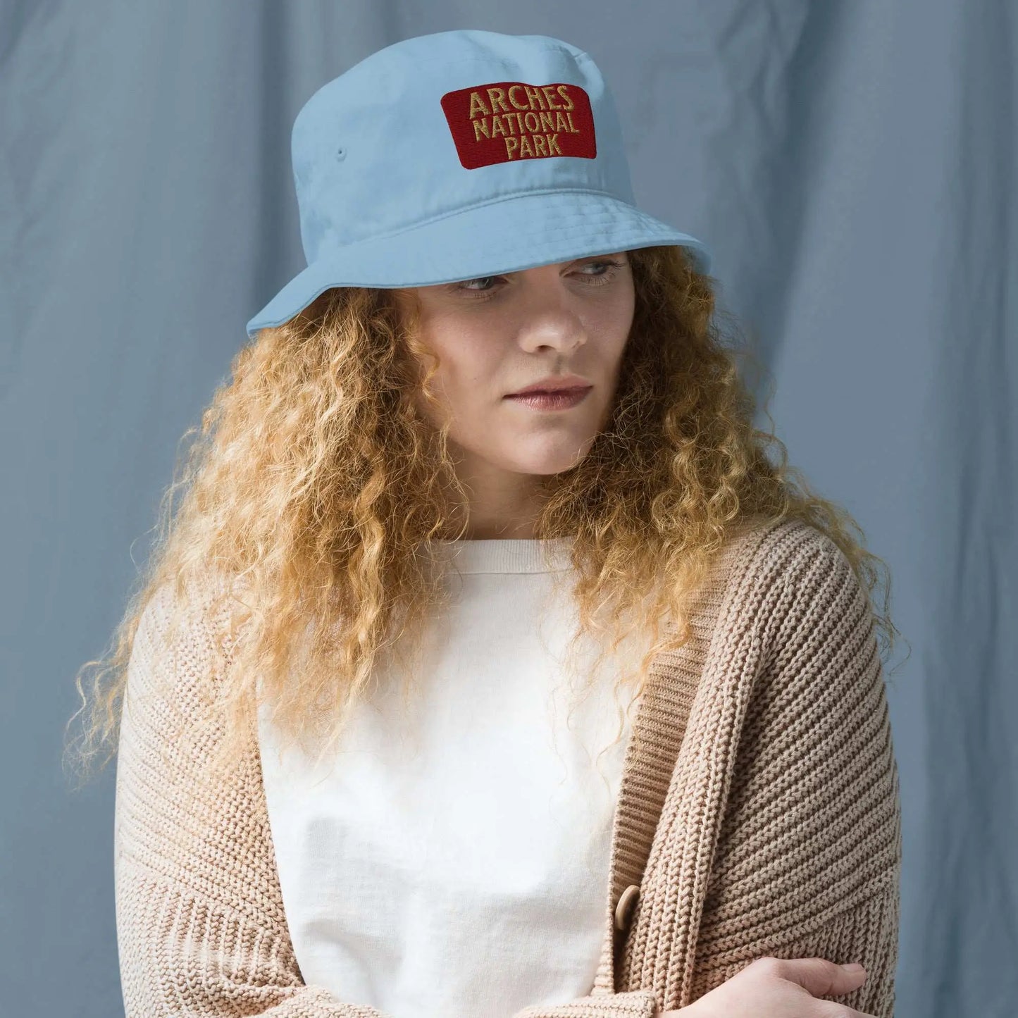 Park Service Apparel Arches Embroidered Unisex Outdoor Bucket Hat Organic Cotton Sun Protection by Park Service Apparel