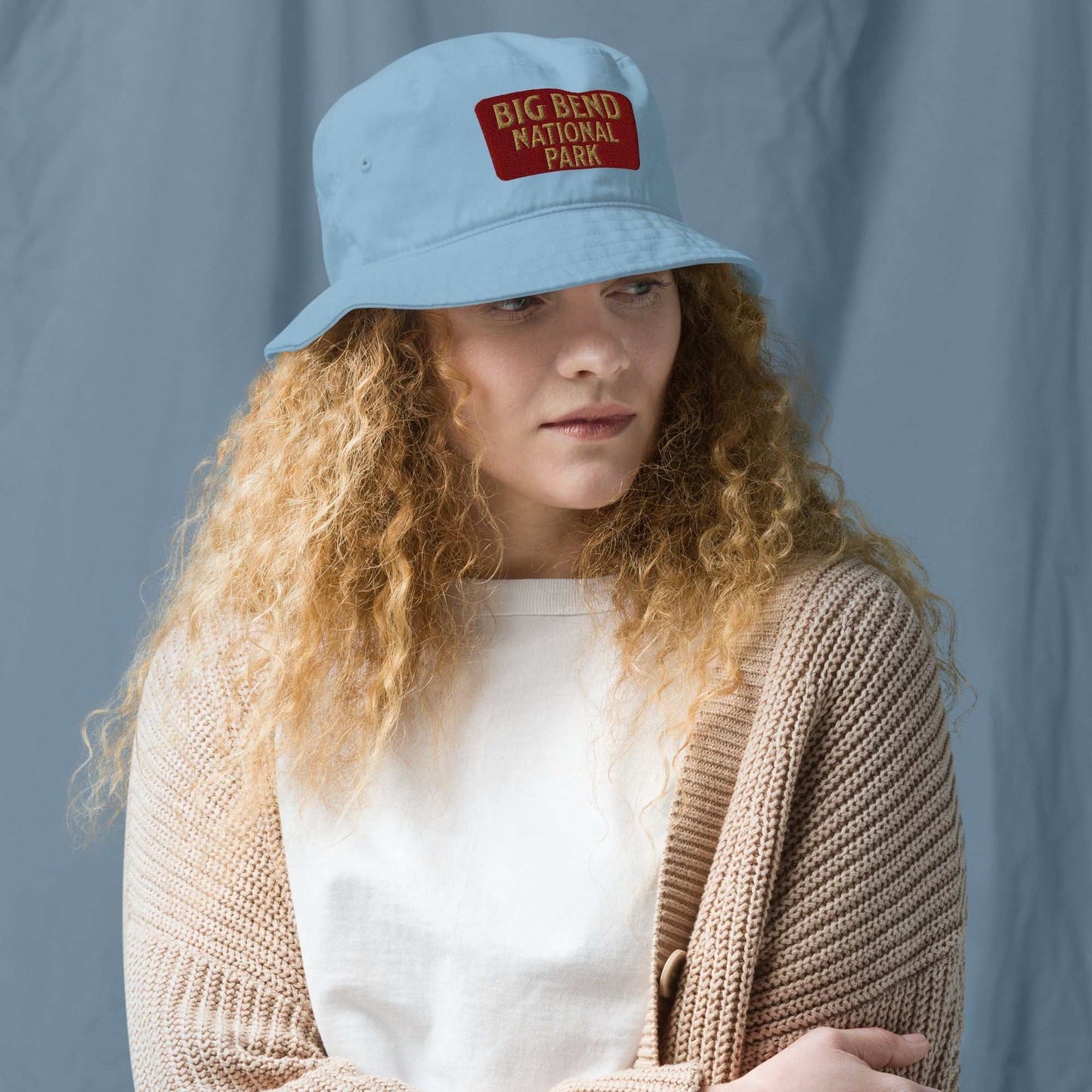 Big Bend National Park Sign Organic Cotton Embroidered Bucket Hat - MENLL