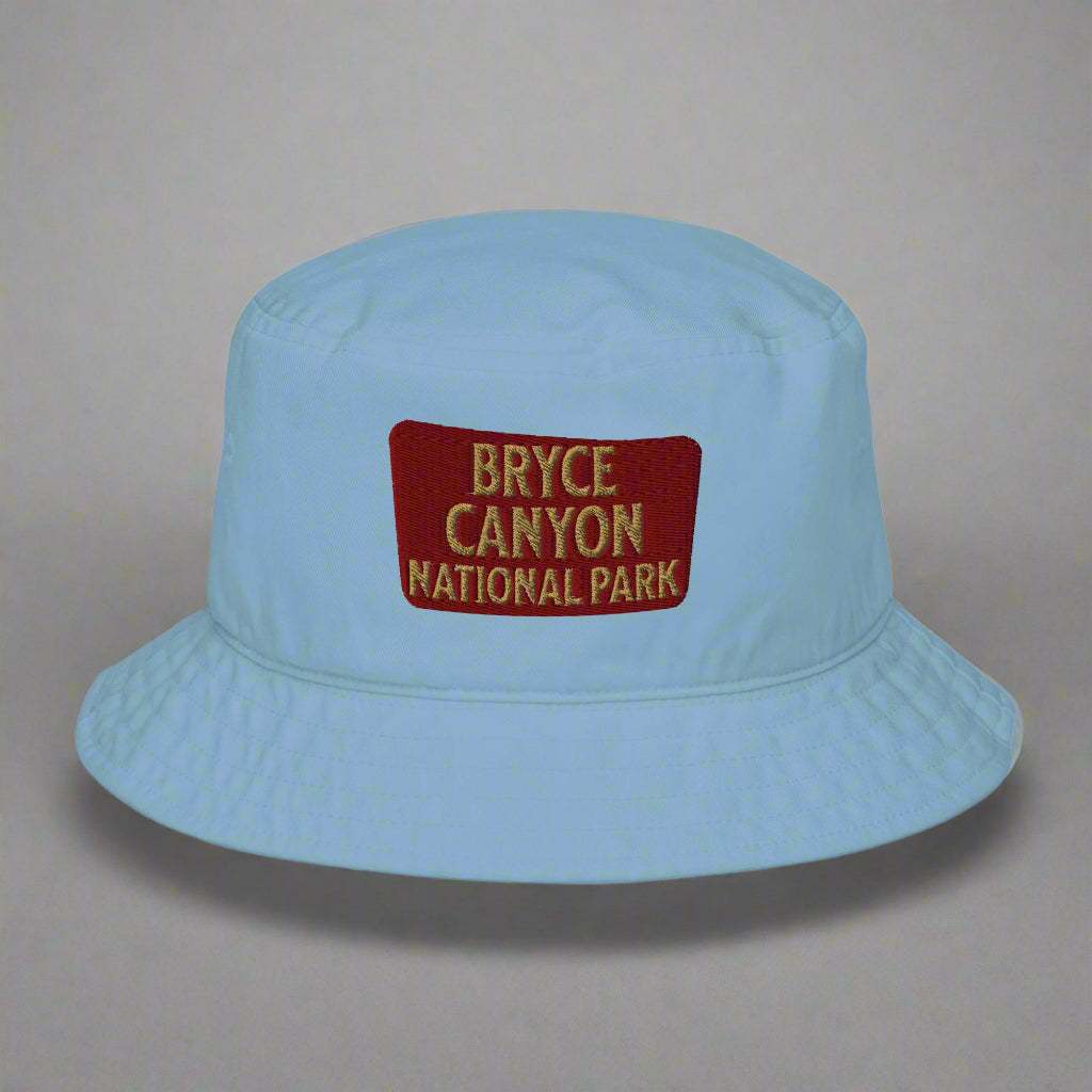 Bryce Canyon National Park Sign Embroidered Organic Bucket Hat - MENLL