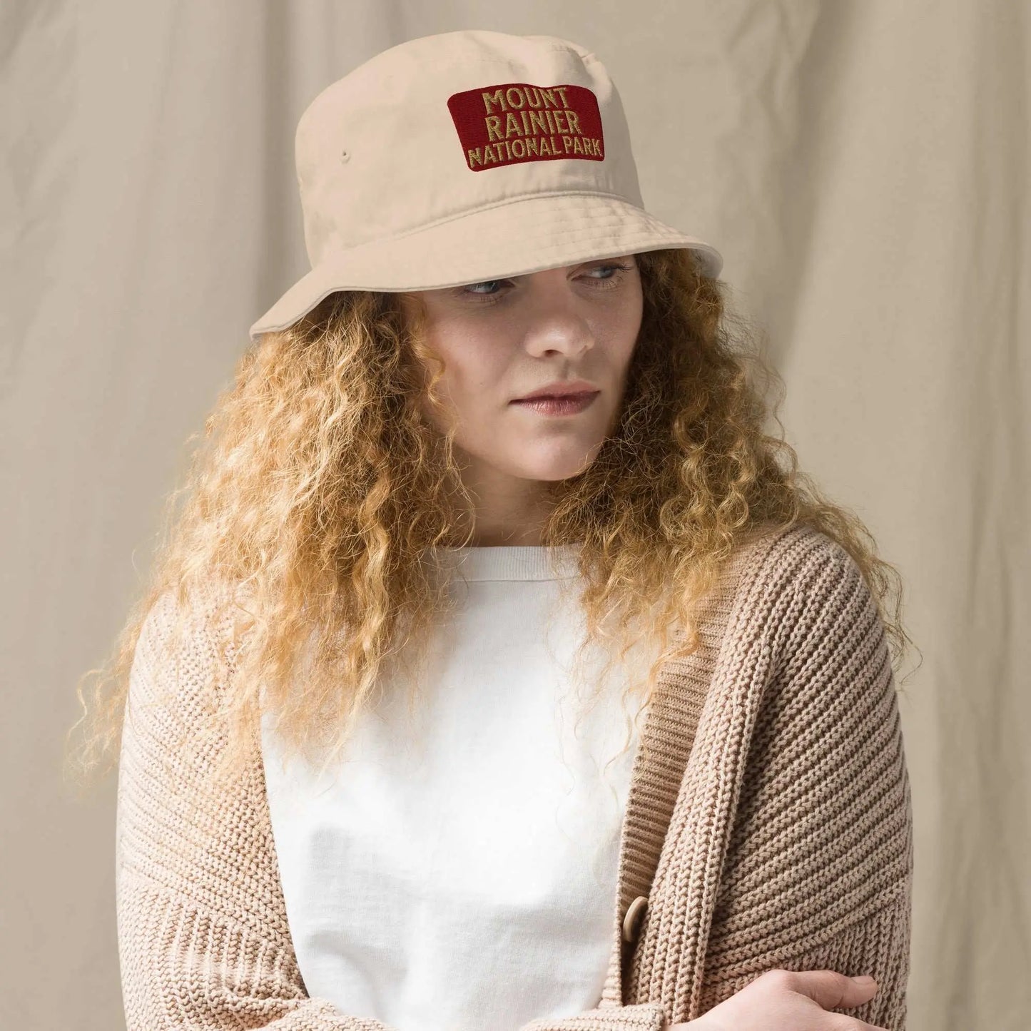 Park Service Apparel Rainier Sign Unisex Organic Bucket Hat Sun Protection by Park Service Apparel
