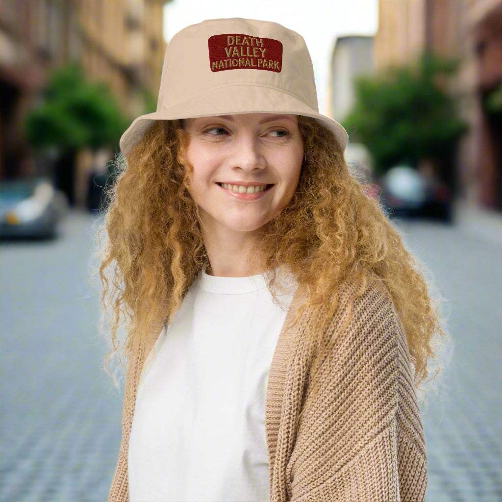 Death Valley National Park Embroidered Organic Bucket Hat - MENLL