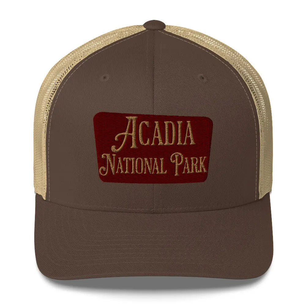 Park Service Acadia Embroidered Hat Unisex Outdoor Trucker Hat - Adjustable by Park Service Apparel