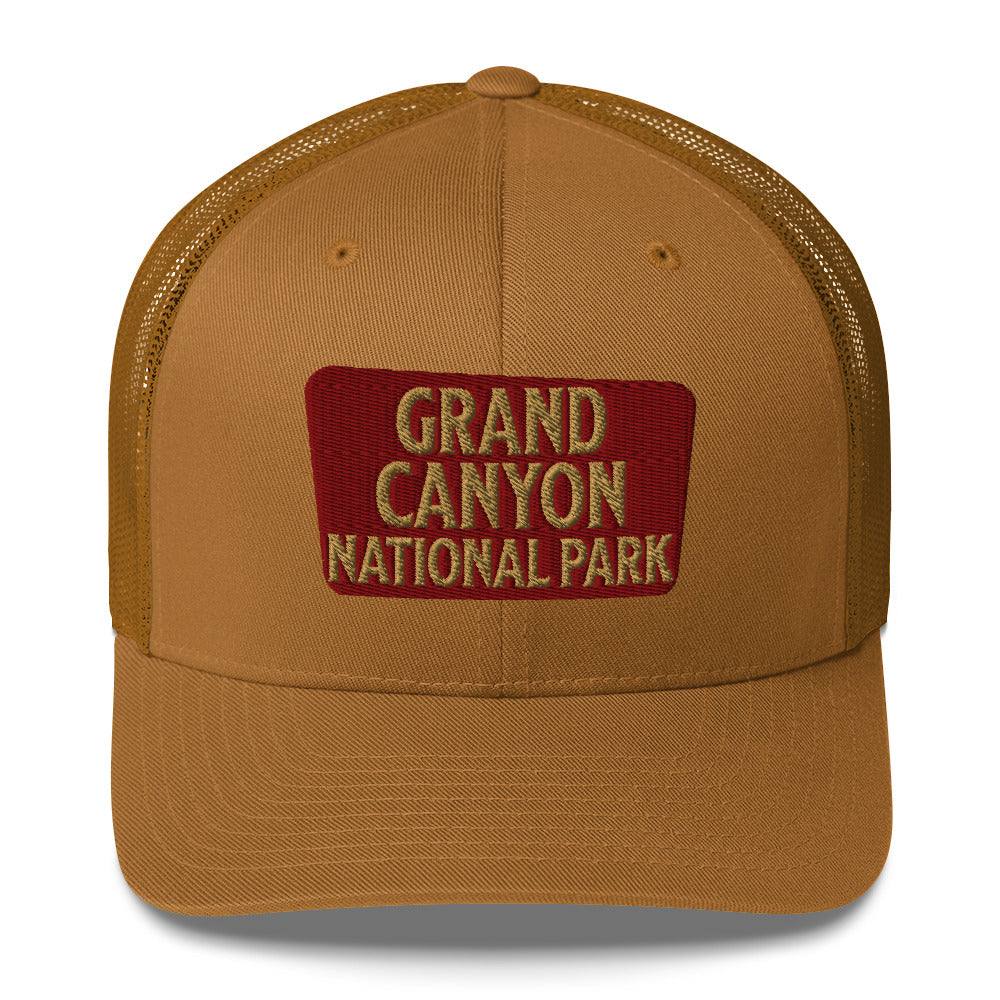 Grand Canyon National Park Sign Embroidered Trucker Hat - MENLL