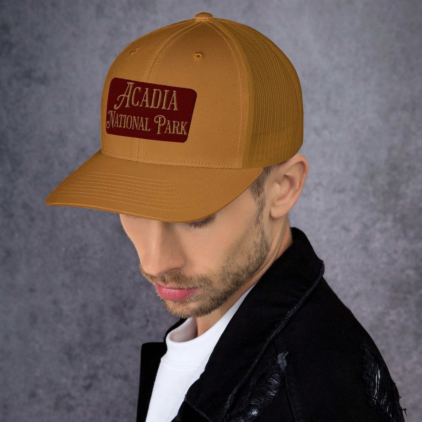 Acadia National Park Embroidered Trucker Hat - MENLL