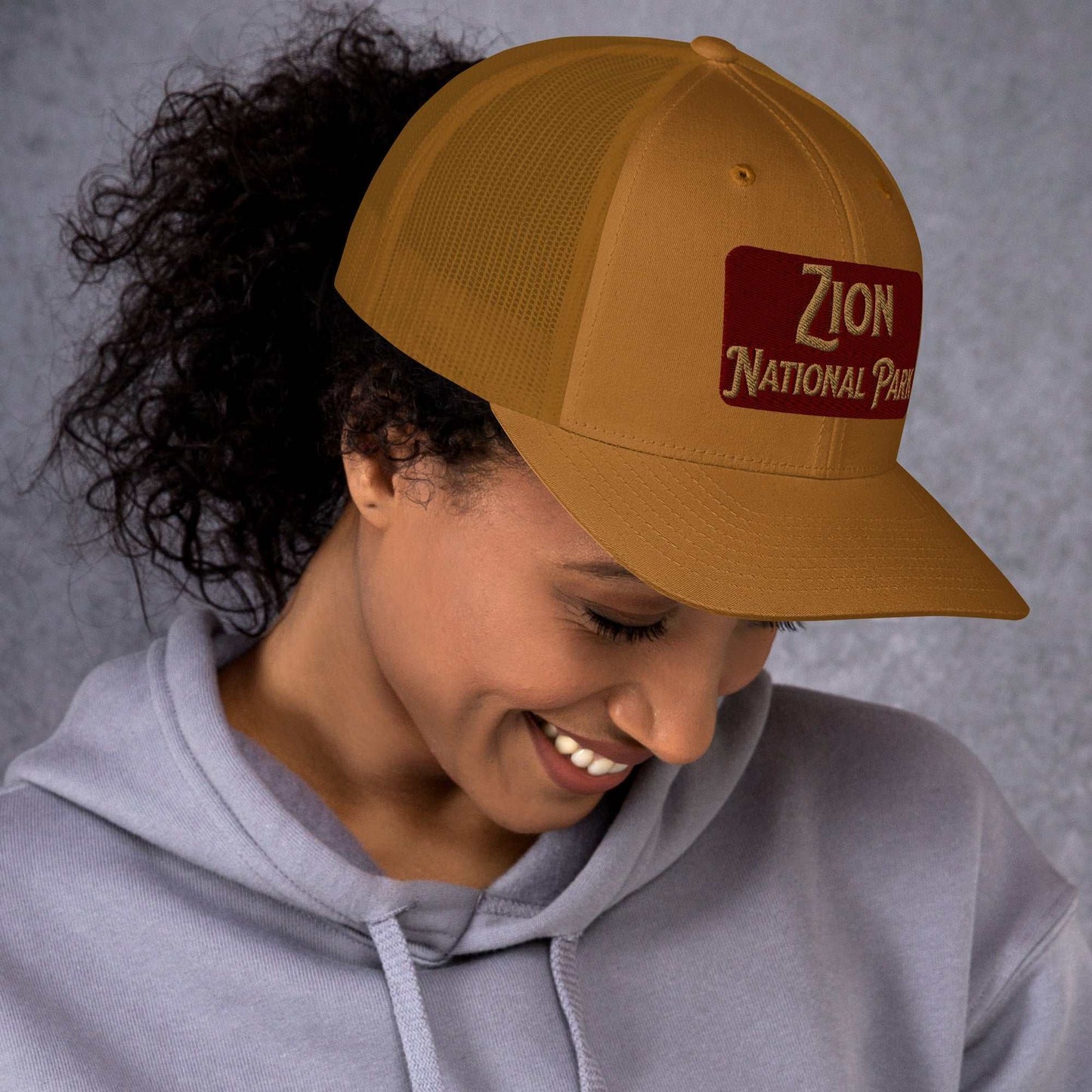 Zion National Park Sign Trucker Cap - MENLL