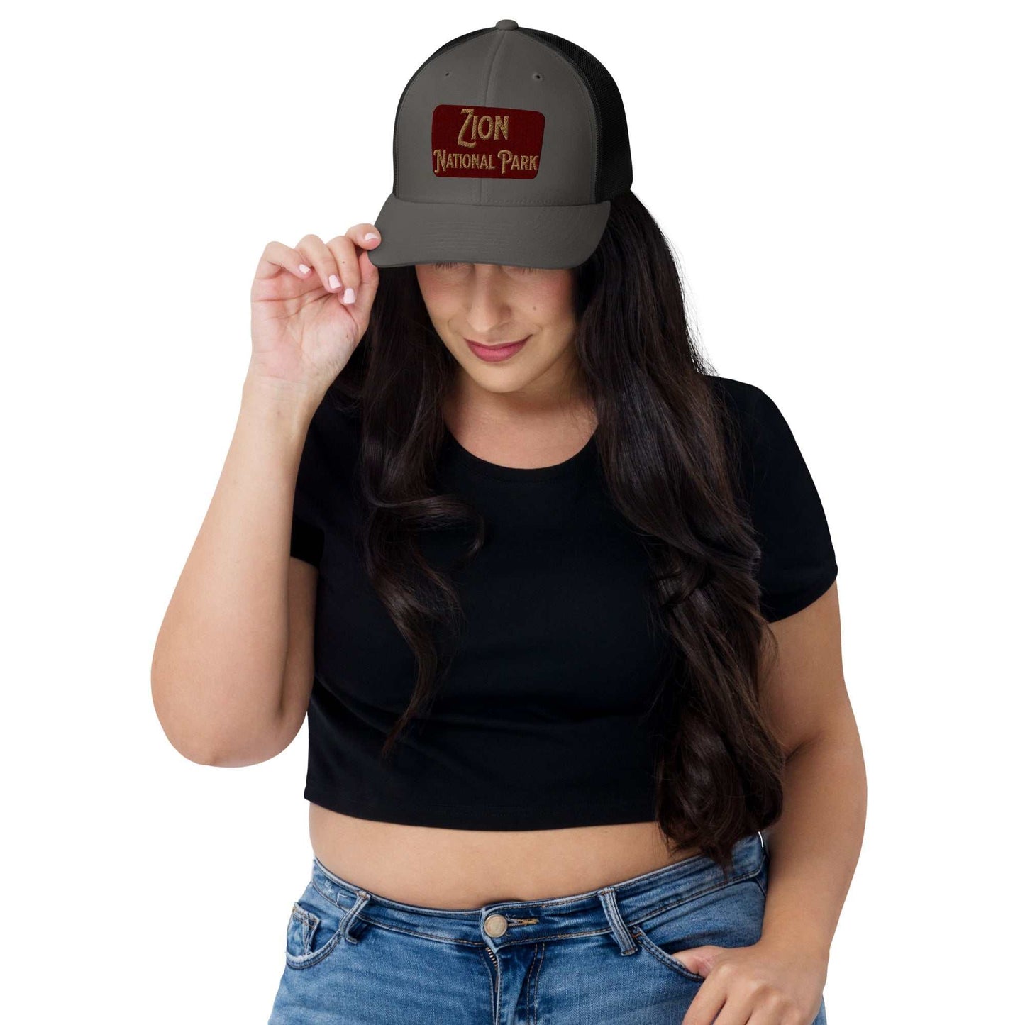 Zion National Park Sign Trucker Cap - MENLL