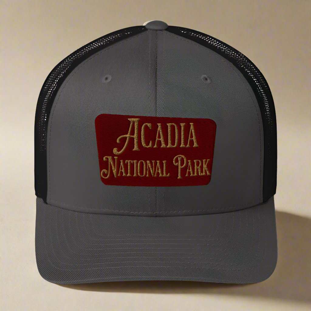 Acadia National Park Embroidered Trucker Hat - MENLL
