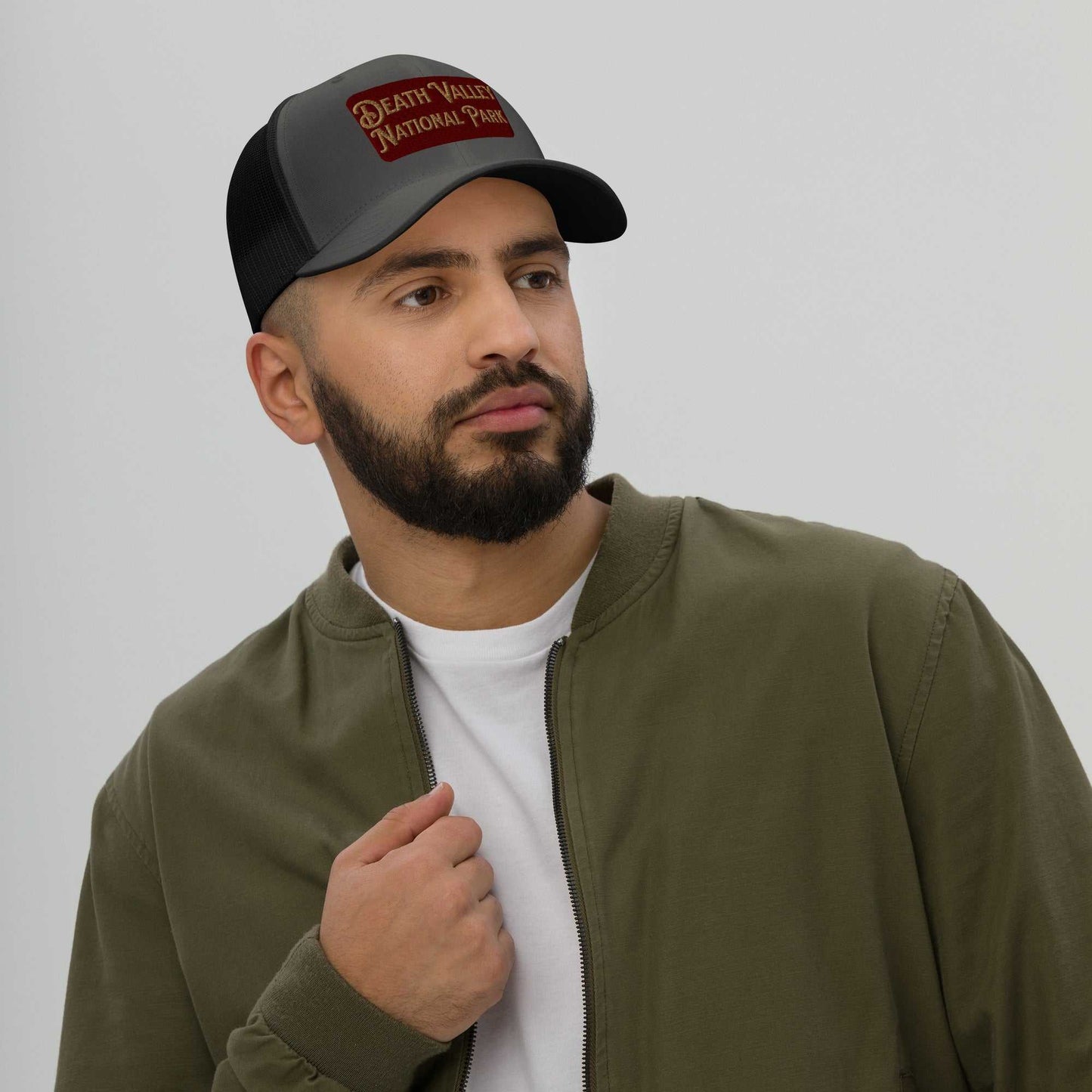 Death Valley National Park Sign Embroidered Trucker Cap - MENLL