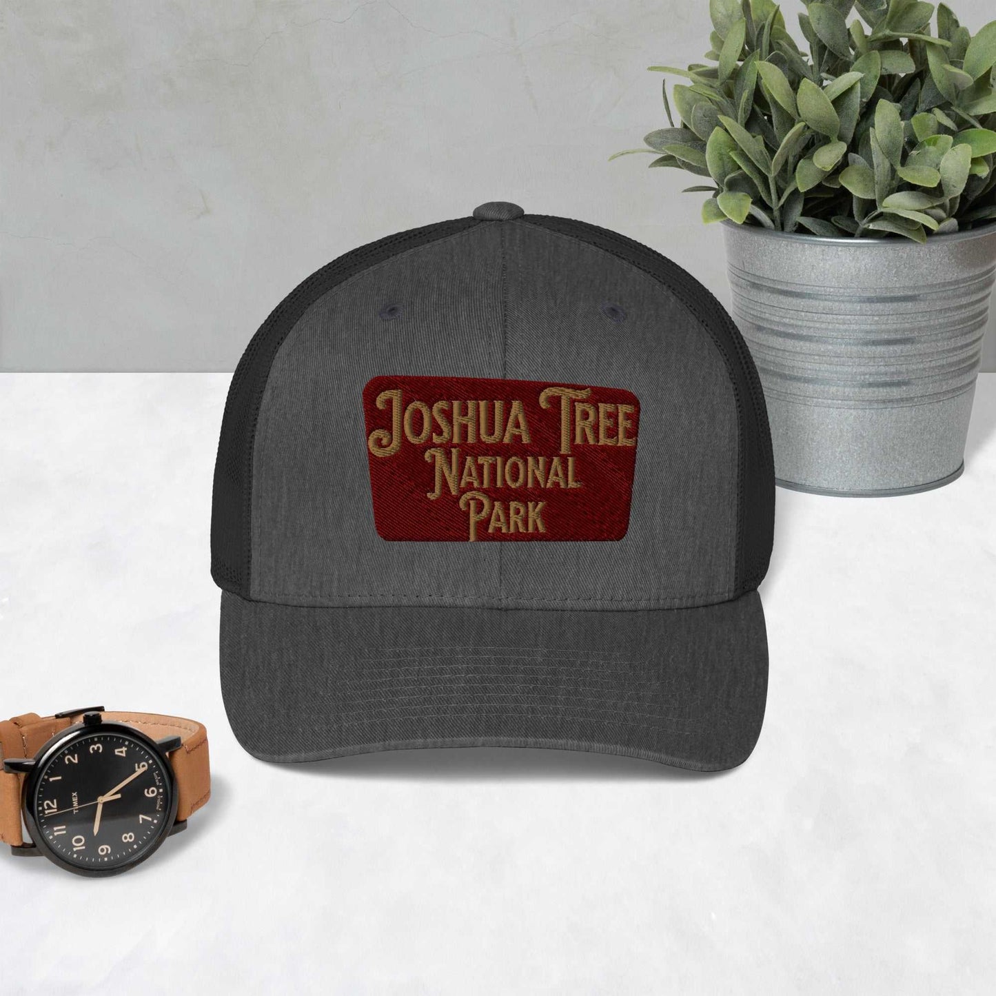 Joshua Tree National Park Embroidered Trucker Cap - MENLL