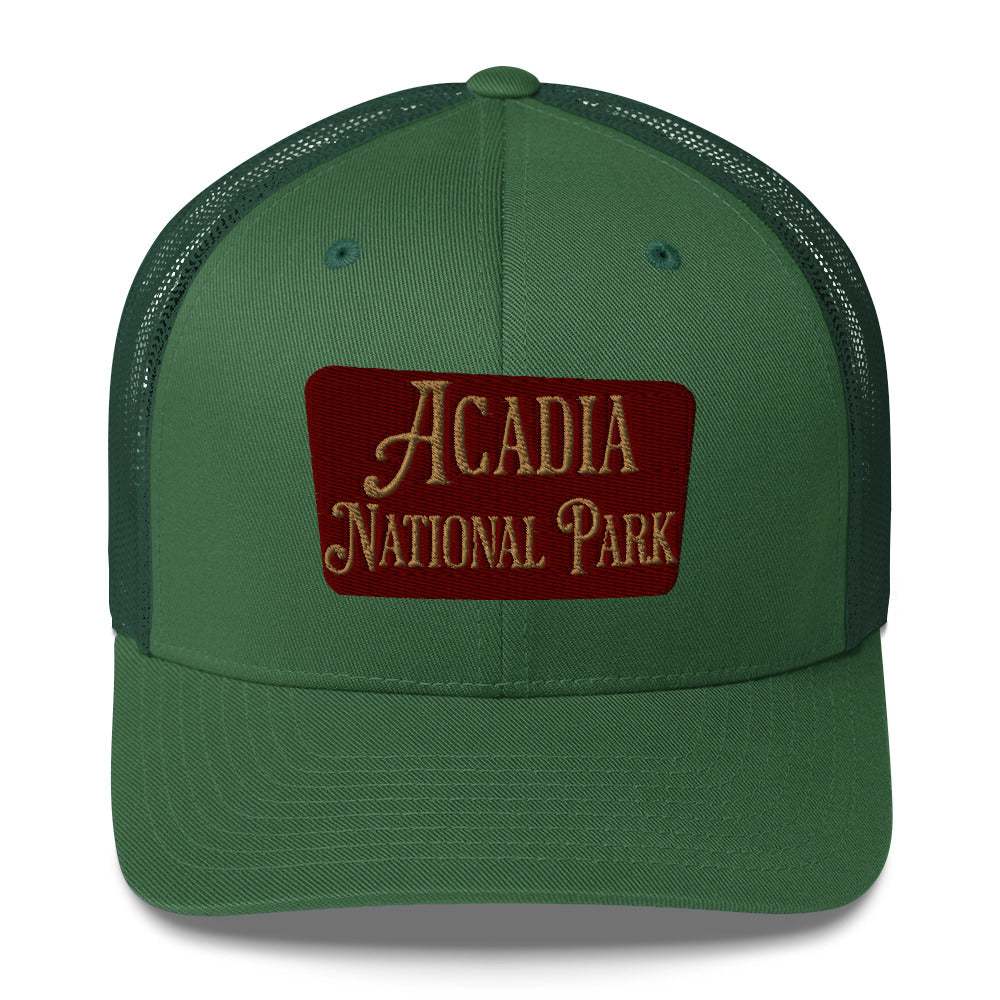 Acadia National Park Embroidered Trucker Hat - MENLL