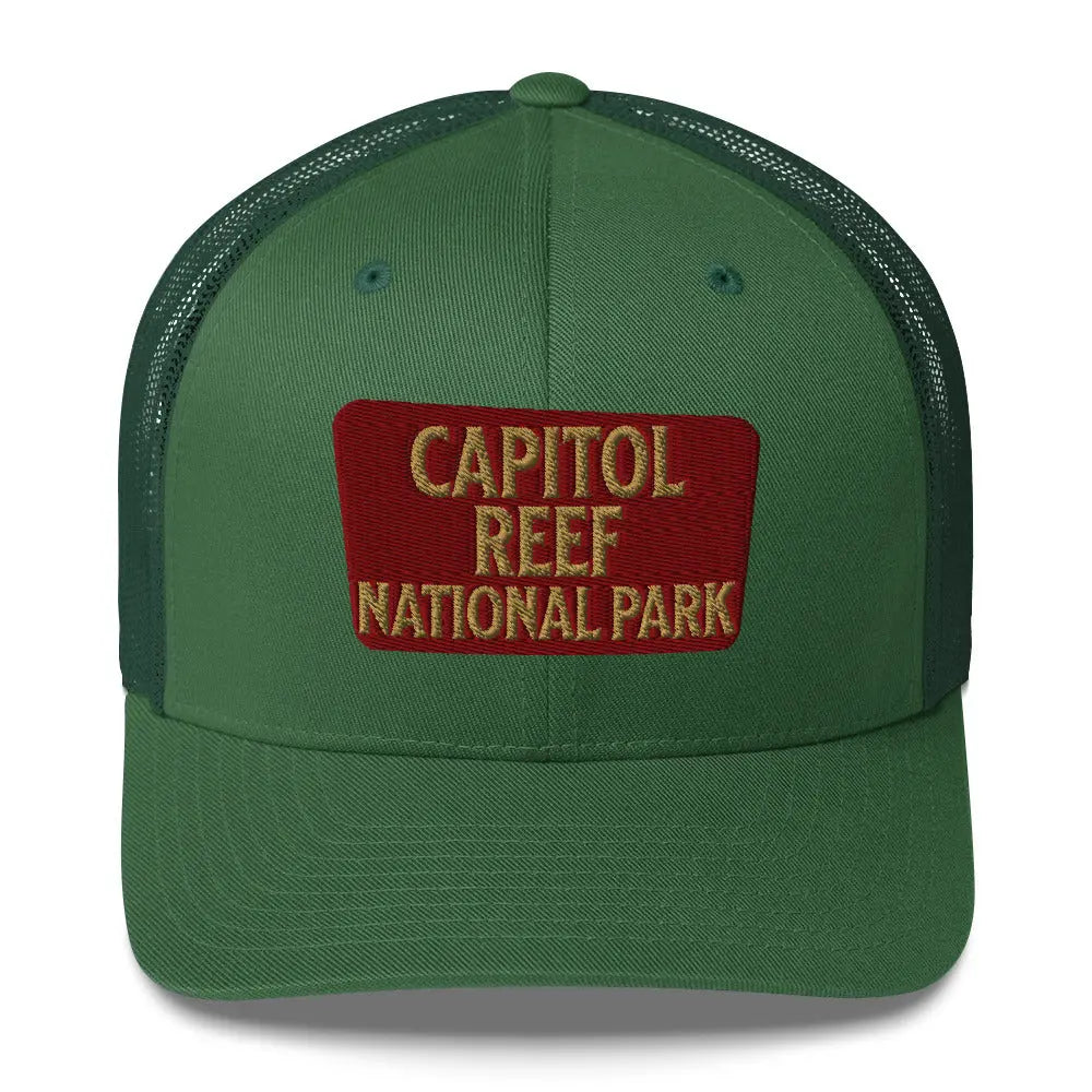 Park Service Apparel Capitol Reef Embroidered Hiking Hat Unisex Trucker Hat Snapback Style by Park Service Apparel