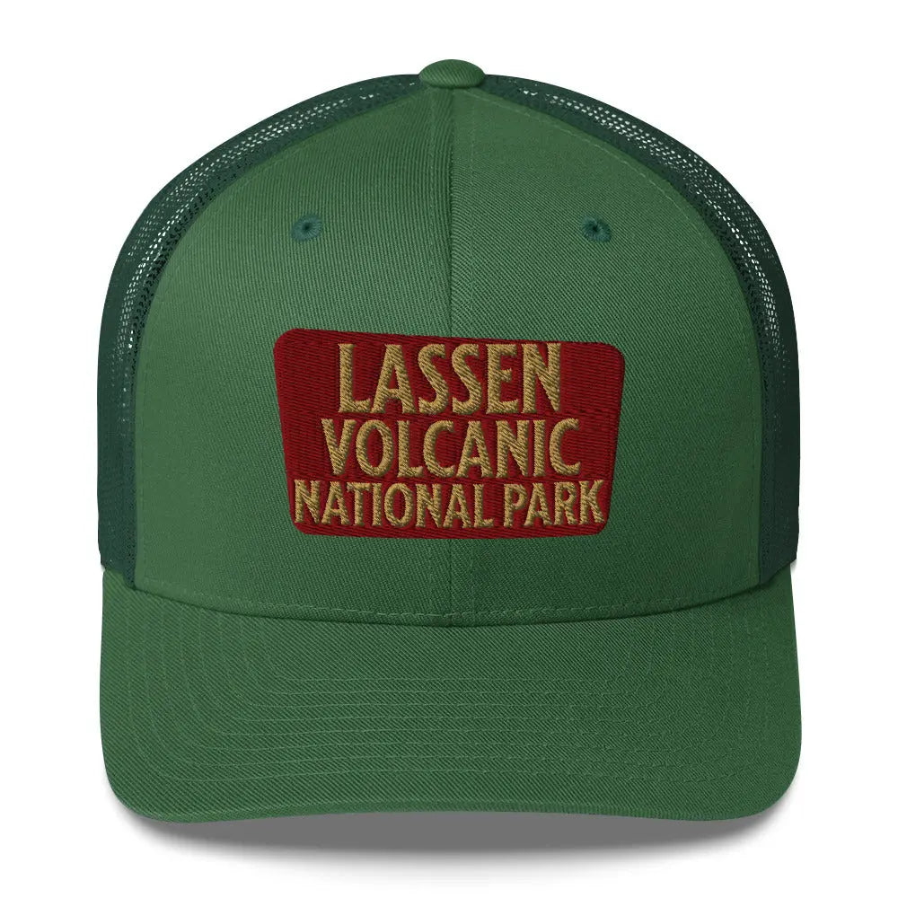 Park Service Apparel Lassen Volcanic Embroidered Unisex Trucker Hat Adjustable Fit Outdoor Cap by Park Service Apparel