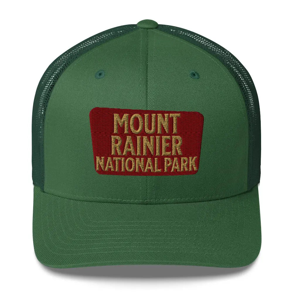 Mount Rainier National Park Embroidered Trucker Hat Park Service Apparel