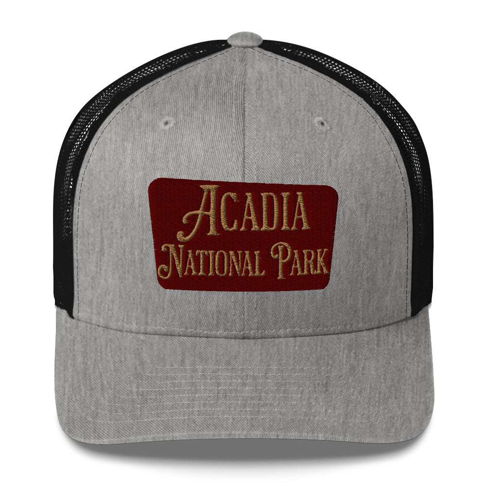 Acadia National Park Embroidered Trucker Hat - MENLL