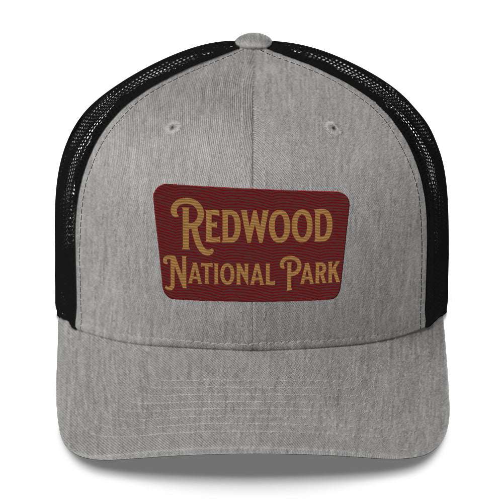 Redwood Embroidered National Park Sign Hat Trucker Cap - MENLL