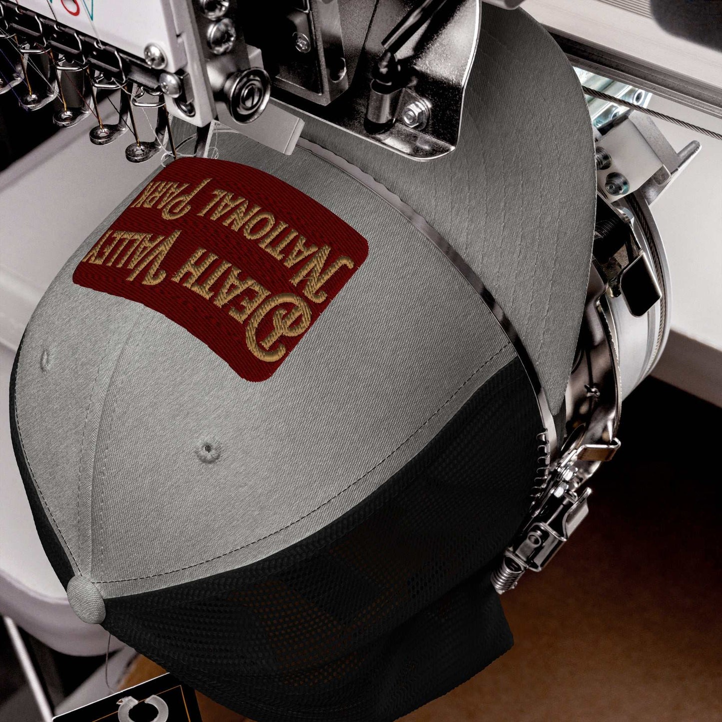 Death Valley National Park Sign Embroidered Trucker Cap - MENLL