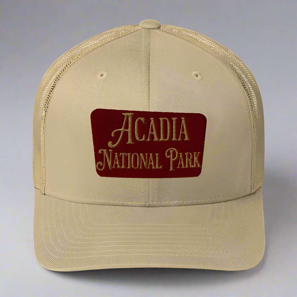 Acadia National Park Embroidered Trucker Hat - MENLL