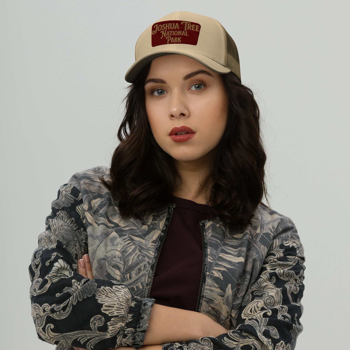 Joshua Tree National Park Embroidered Trucker Cap - MENLL