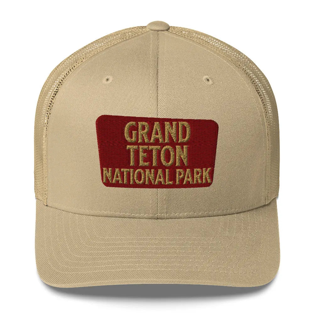 Park Service Apparel Grand Teton Embroidered Hiking Unisex Trucker Hat! Adjustable by Park Service Apparel