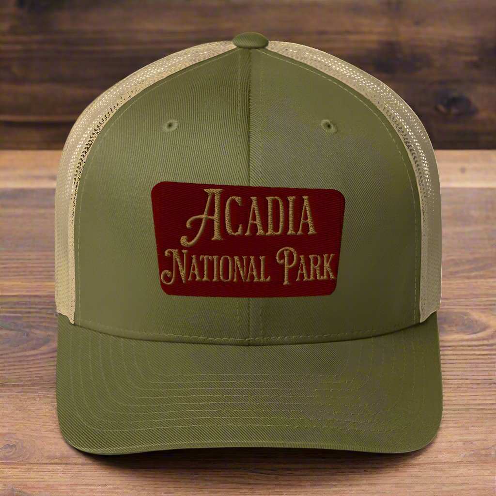 Acadia National Park Embroidered Trucker Hat - MENLL