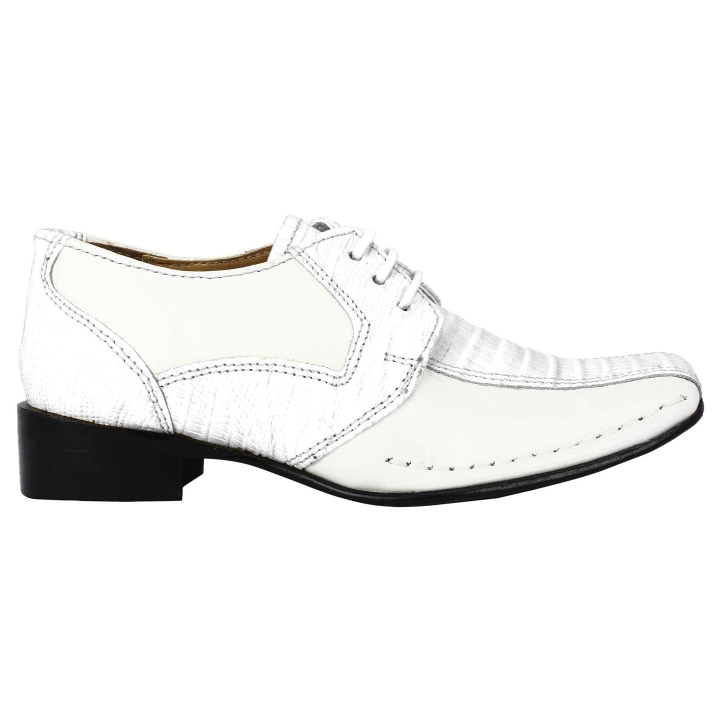 Senior Leather Oxford Style Kids Dress Shoes - MENLL