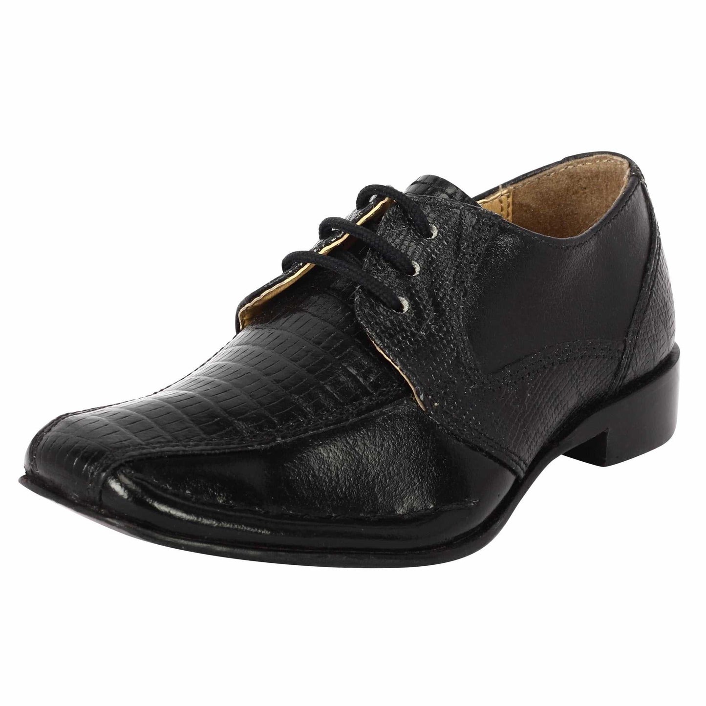 Senior Leather Oxford Style Kids Dress Shoes - MENLL