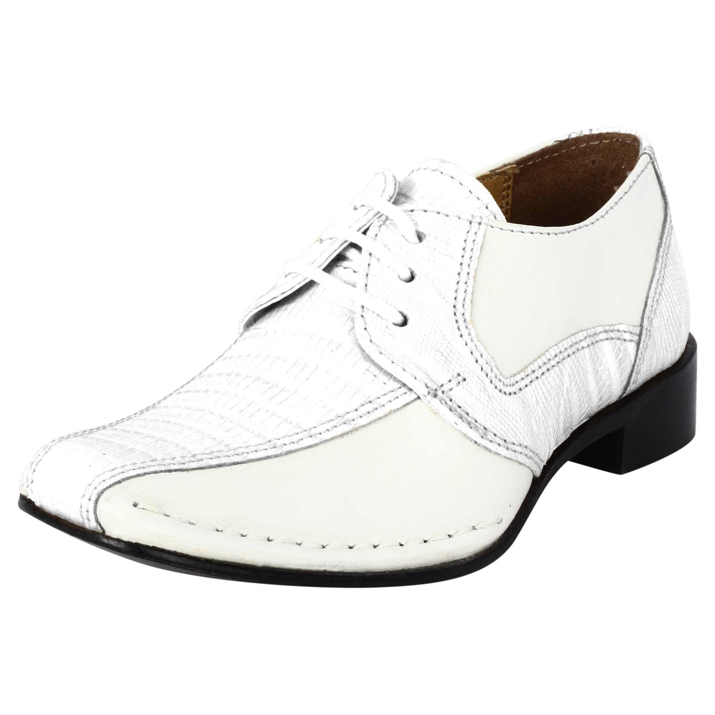 Senior Leather Oxford Style Kids Dress Shoes - MENLL