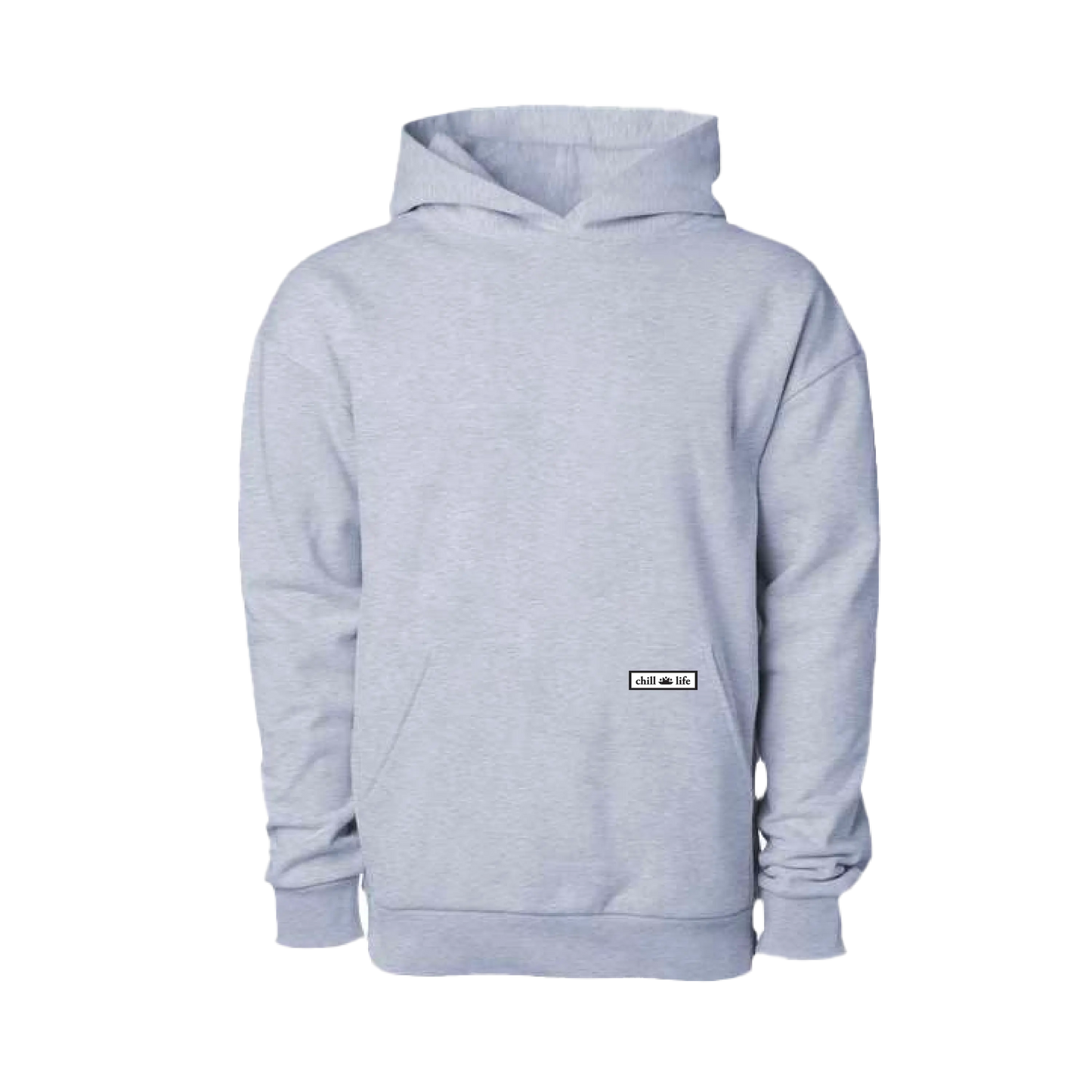 Zen Zip Essentials Hoodie-Cool Grey chill life style