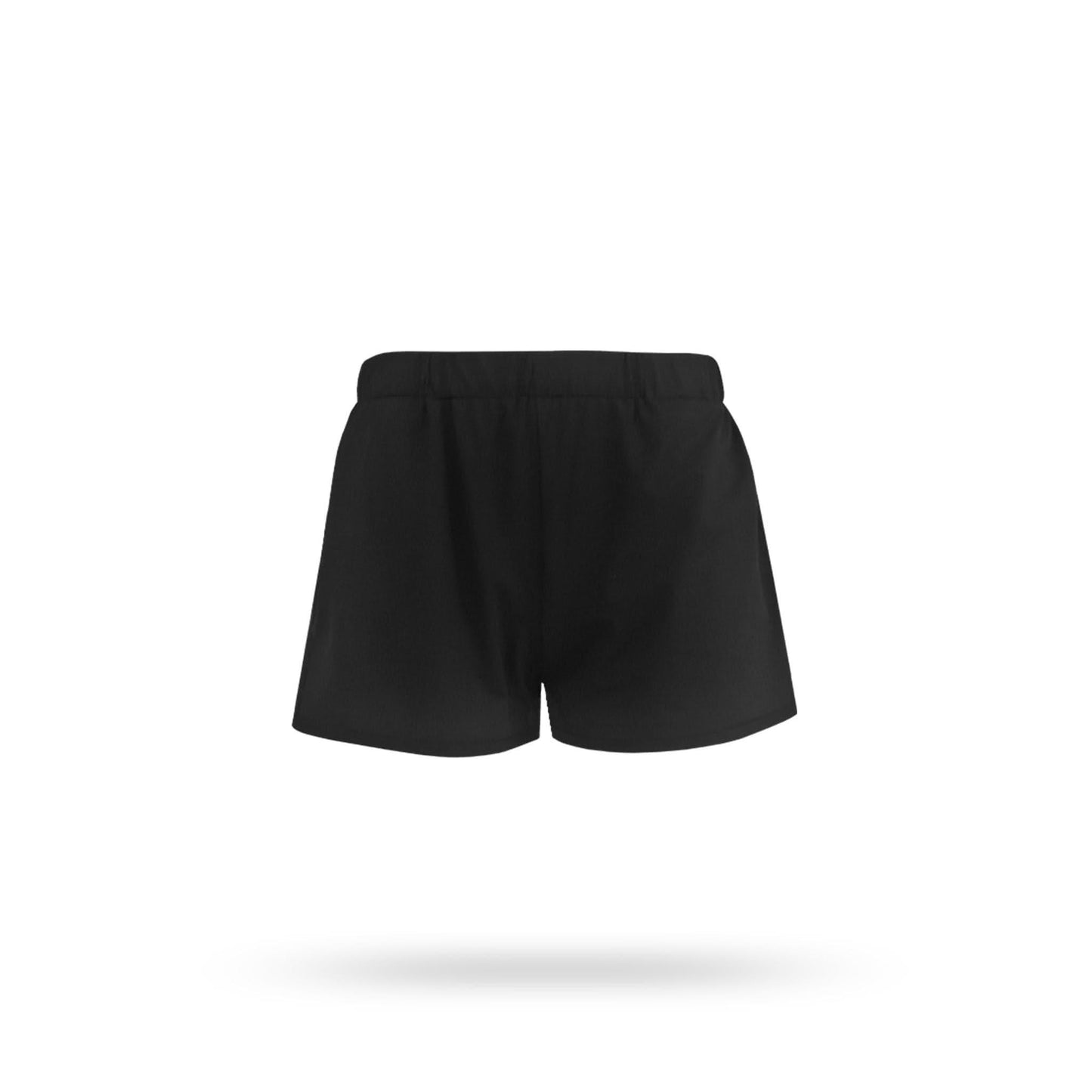 Women's Functional Sport Shorts in black, soft, comfortable, breathable fabric.