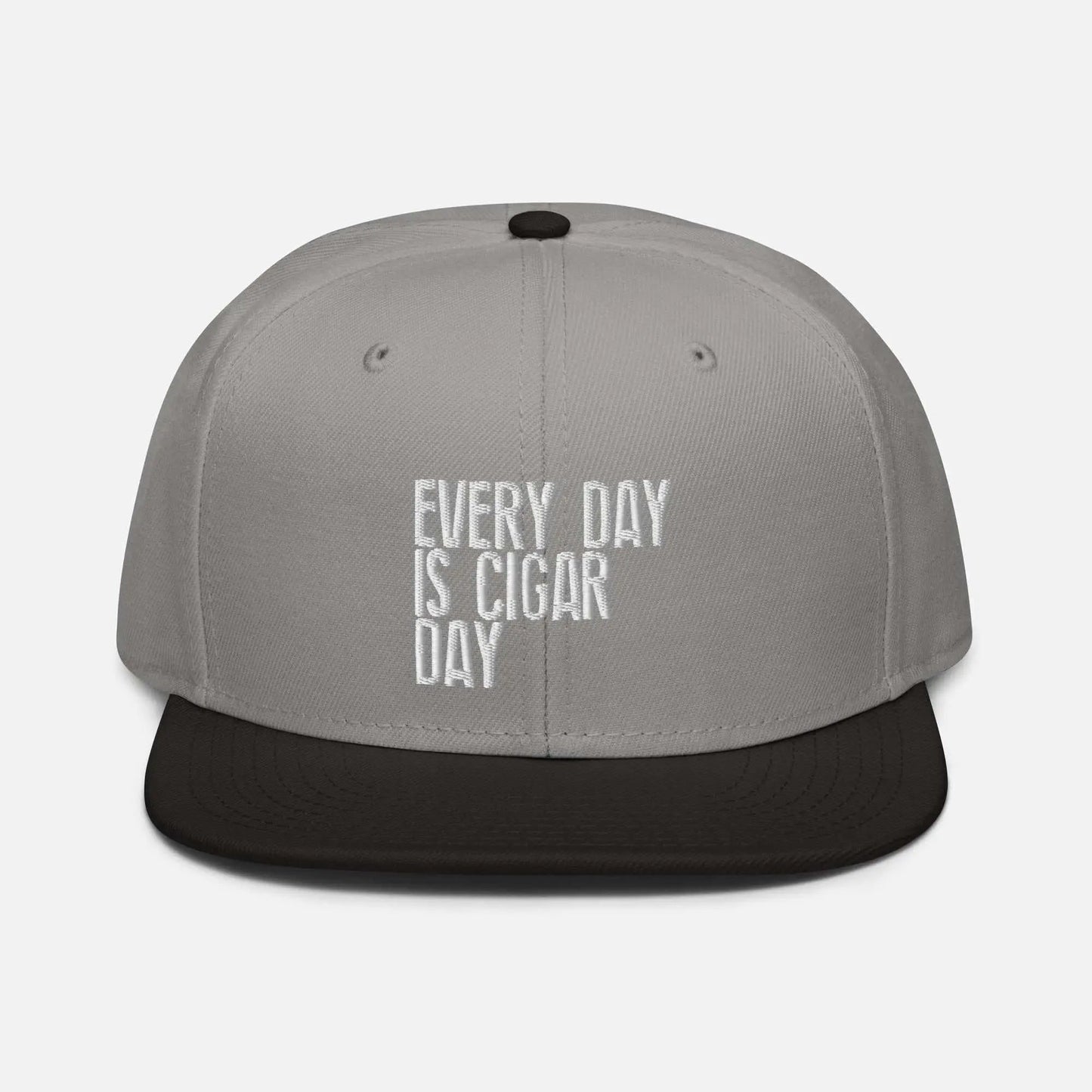 Every Day Is Cigar Day Black Snapback Unisex Hat Casual Headwear Adjustable Fit by Every Day Is Cigar Day