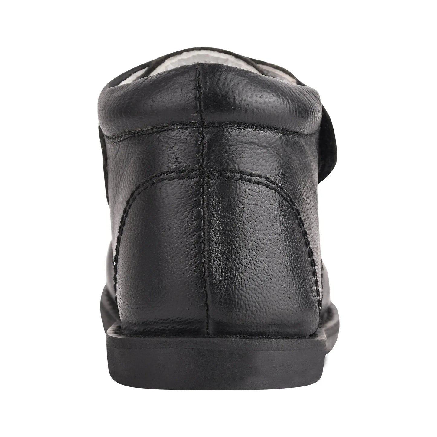 LIBERTYZENO Black Leather School Uniform Kids' Boots - Durable & Comfortable by LIBERTYZENO
