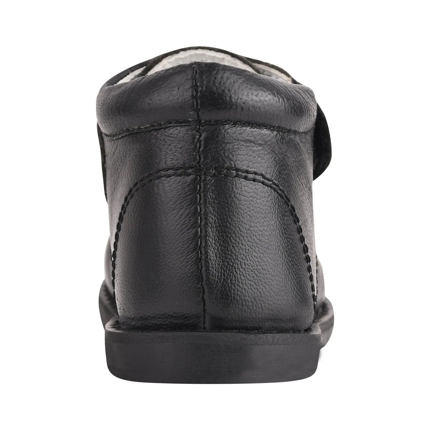 LIBERTYZENO Black Leather School Uniform Kids' Boots - Durable & Comfortable by LIBERTYZENO